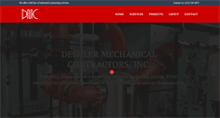 Desktop Screenshot of deshlermechanical.com
